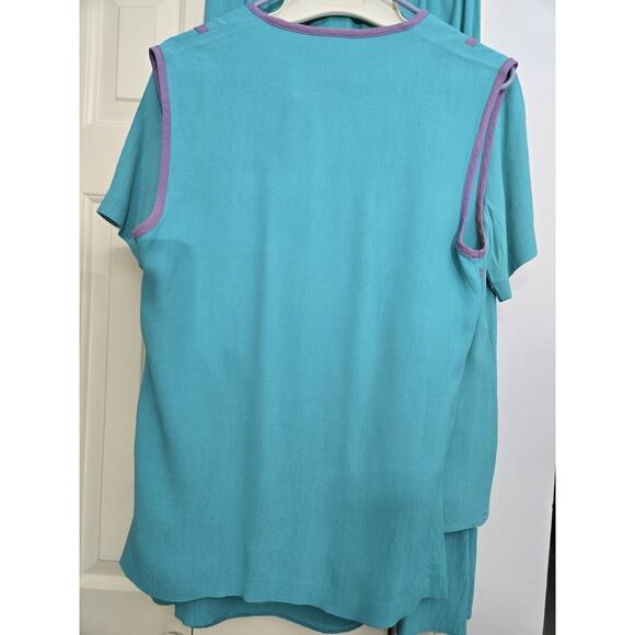 Vintage Jo Hardin Originals Women's 3 Pc. Set Size M Skirt Suit Blouse Vest - Picture 7 of 13